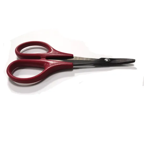 Curved Lexan Polycarbonate RC Black Titanium Coated Scissors