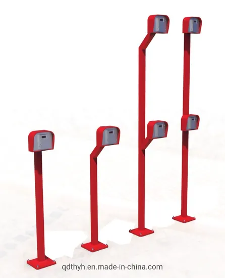 48"/72"Pad Mount Gooseneck Pedestal for Access Control Reader Pedestals