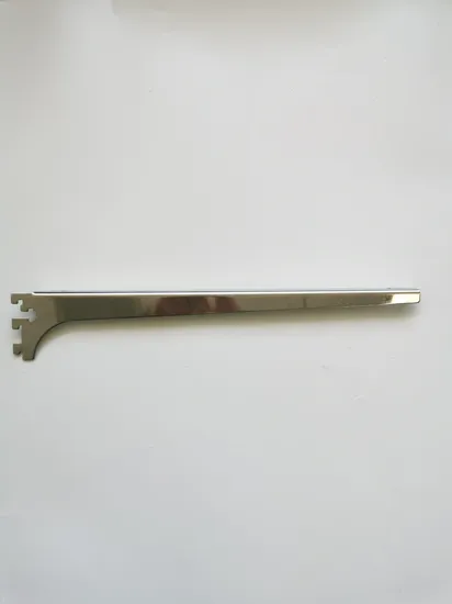 High Quality Chrome Plating Slatwall Display Wood Shelf Knife Bracket