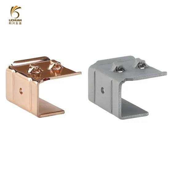 Metal Rose Gold Bracket U Type Gray Furniture Fittings Bracket