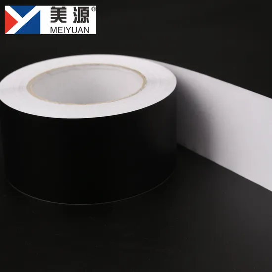 Meiyuan Black Color Aluminum Foil Lacquered Tape with Liner Matt Surface