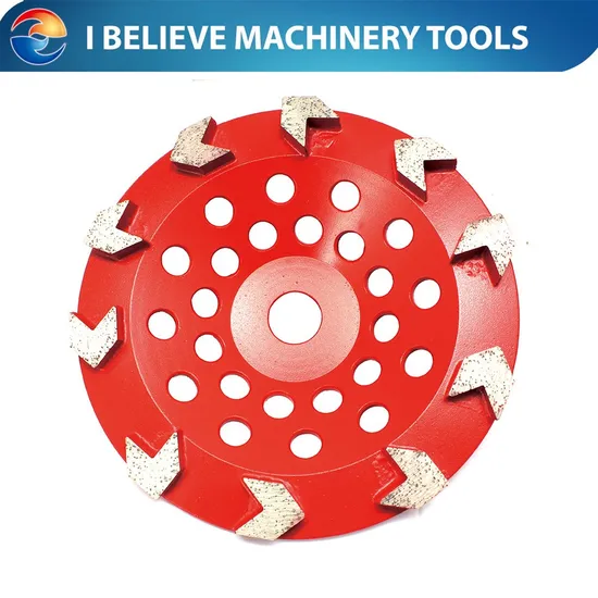 Customized T-Shaper Diamond Cup Concrete Stone Polishing Grinding Wheel