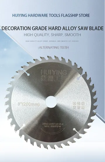 High Temperature Quenched Hard Alloy Circular Saw Blade