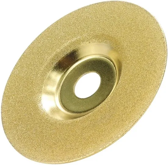 Electroplated Galvin Titanium Coated Diamond Saw Blade 4′′ (100mm) Grinding Wheel for Angle Grinder Grit 240 Circular Saw Disc