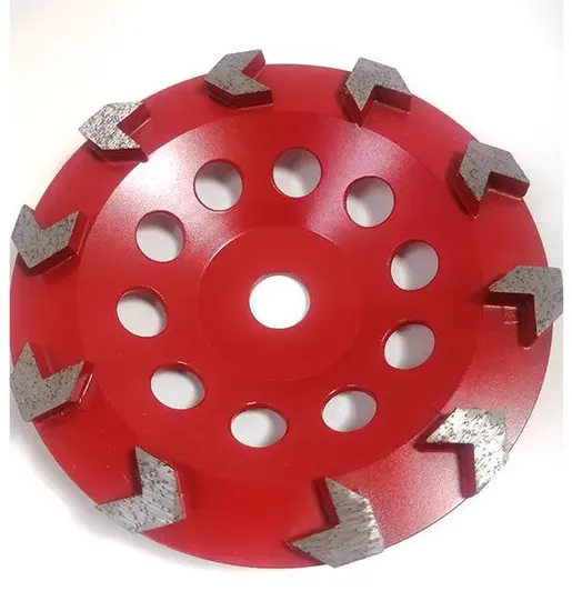 7 Inch (180mm) M14 Diamond Metal Cup Wheel for Concrete Grinding 7 Inch (180mm) M14 Diamond Metal Cup Wheel for Concrete Grinding