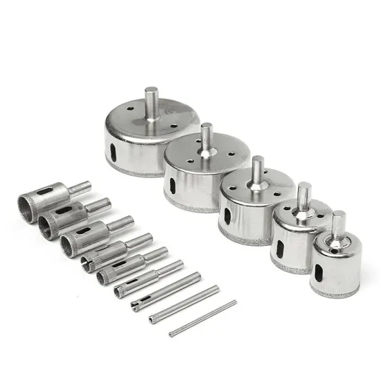 6-50mm Galvanized Diamond Core Drill Bit Hole Saw for Glass Tile