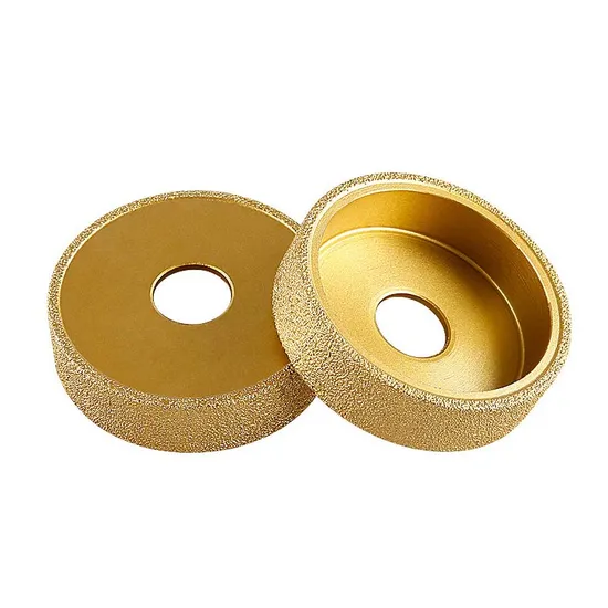 Premium Quality Diamond Shaping Disc Round Dry Use Flat Grooved Grinding Wheel for Ceramic Tiles Edge Polishing