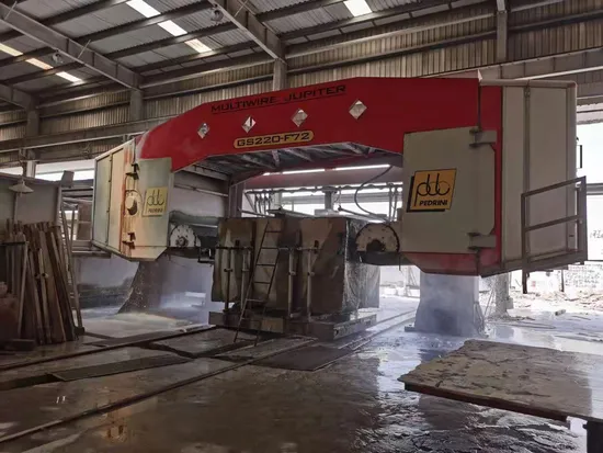 Granite and Marble Slab Cutting on Breton, Barsanti, Universe, Hedel, Garspari, Pedrini, Cofiplast, Bm Multi Wire Saws 5.3mm 6.3mm 7.3mm Multi Diamond Saw