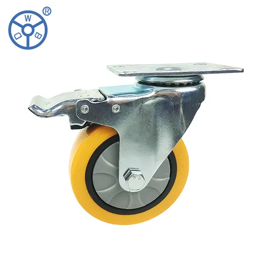 Industrial PU Caster Wheel Roller 4 Inch