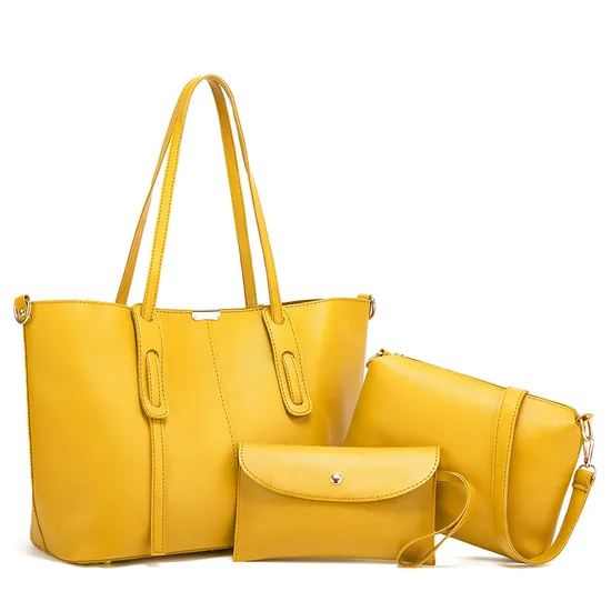 New Ladies Bags 2023 Customised Logo Handbag Set for Women Leather PU Bags Women Handbags Ladies Handbag Set