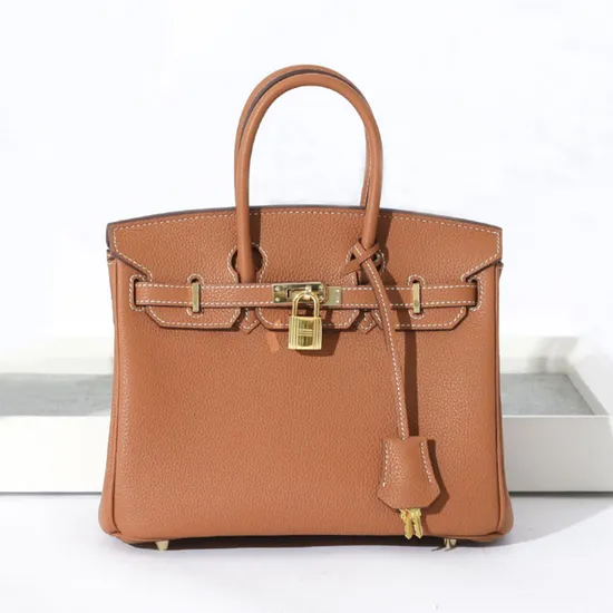 Women Togo Leather Designer Fashion Lady Tote Bag
