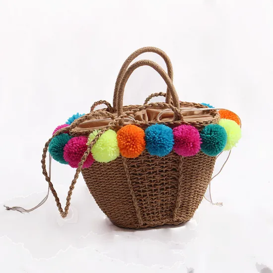 Women Rattan Bag Straw Tote Bag Handbag Beach Bags Esg16463
