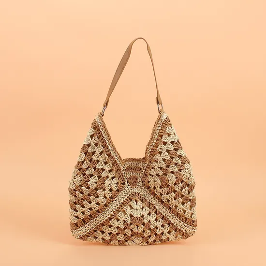 Foldable Designer Women Hand Beach Bags Handbag Tote Bag with Zipper