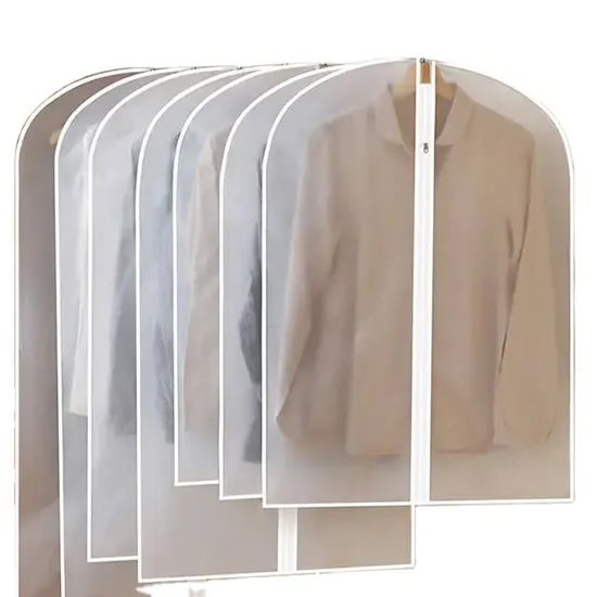 Premium Lightweight Translucent Garment Suit Dust Cover Bags