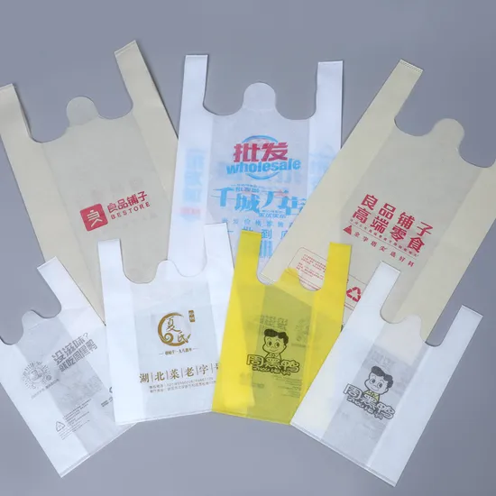 Reusable Eco Friendly Shopping Bag for Supermarket Non-Woven T-Shirt Bag