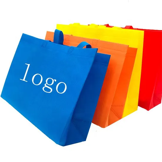 Wholesale Recycled Ecological Reusable Tote Bag Fabric Shopping for Supermarket Non Woven Bag Bolsas Ecologicas