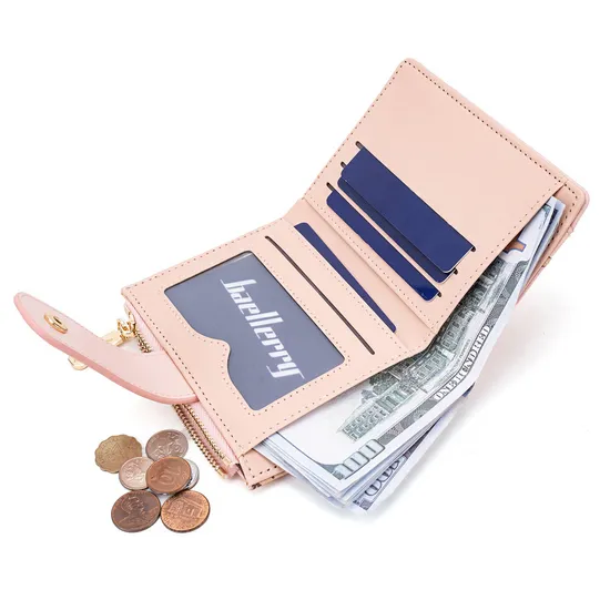Stylish and Compact: New Animal Print Short Women′s Wallet with Zipper Coin Pocket