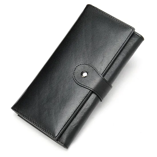 MW012 Vintage Women RFID Long Wallet Luxury Genuin Leather Card Holder Wallet for Women Luxury Wholesale Brands Wallet