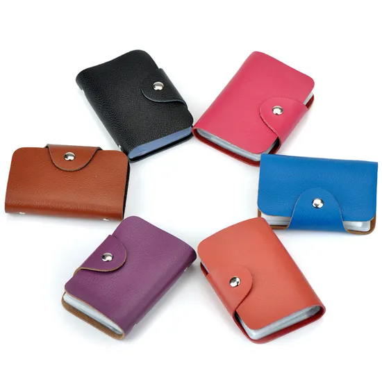 RFID Blocking Genuine Leather Travel Wallet with 26 Card Slots