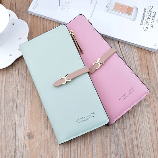 Trendy Slim Wallet Women Clutch Ladies Credit Card Holder Girls Coin Purse