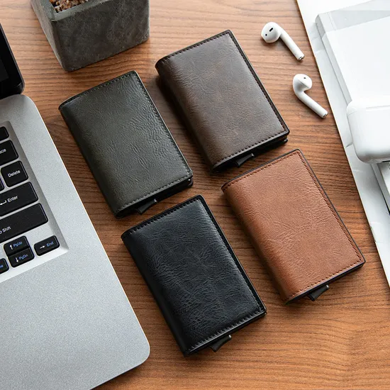High Quality Luxurious Business Men Wallet Genuine Leather Card Holder Purse Wallet for Men