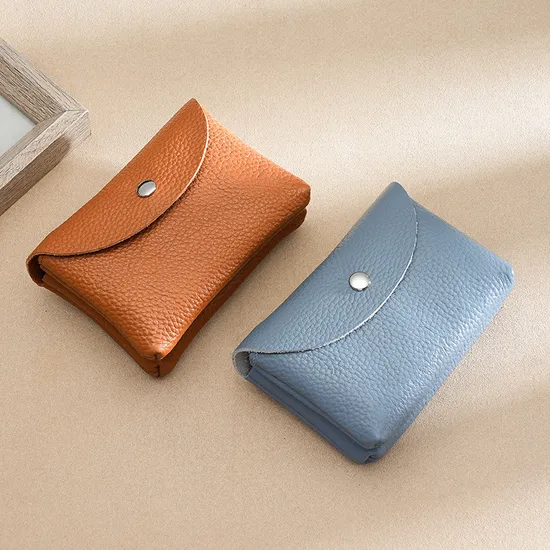Minimalist Genuine Leather Money Cash Coins Purse Slim Cards Coin Wallet