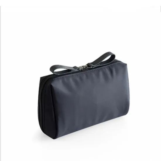 Double Zipper Travel Cosmetic Bag Portable Mini Travel Organizer Clutch Bag for Women