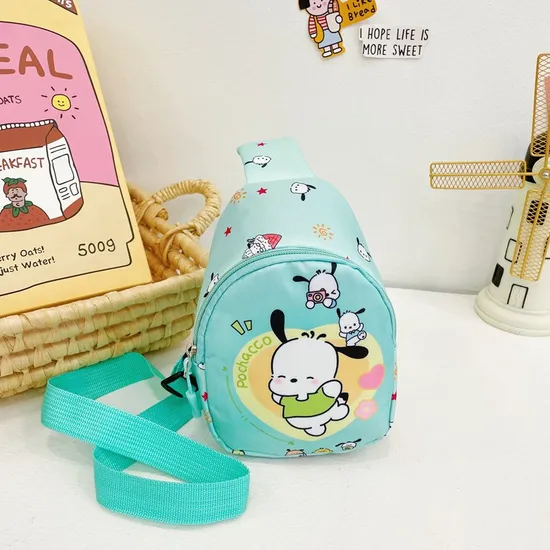 Ruunjoy Crossbody Bag Cartoon Cinnamoroll Kuromi Children Chest Bag My Melody Hello Kitty Shoulder Messenger Bag Anime Backpack Kids Bag Hot Sale