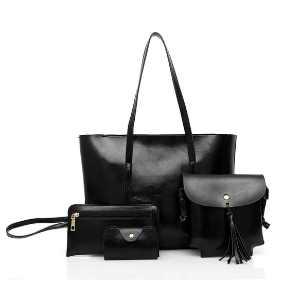 New Design 3PCS with Lady Tote Bag and Small Wallet