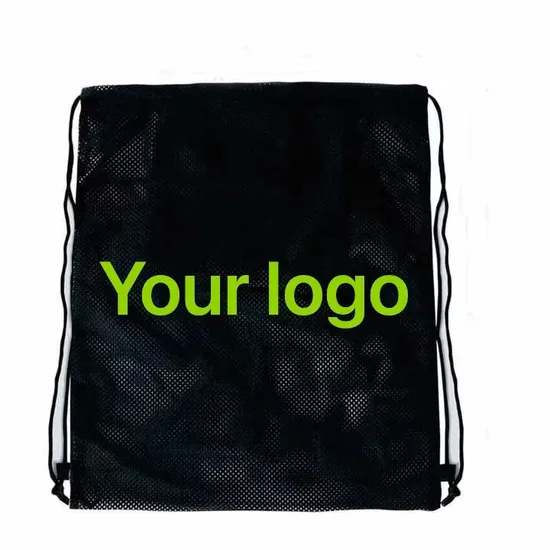 Customized Drawstring Swimming Bags Backpack - Large Unisex Mesh Pull String Backpack - Swim Training Rucksack