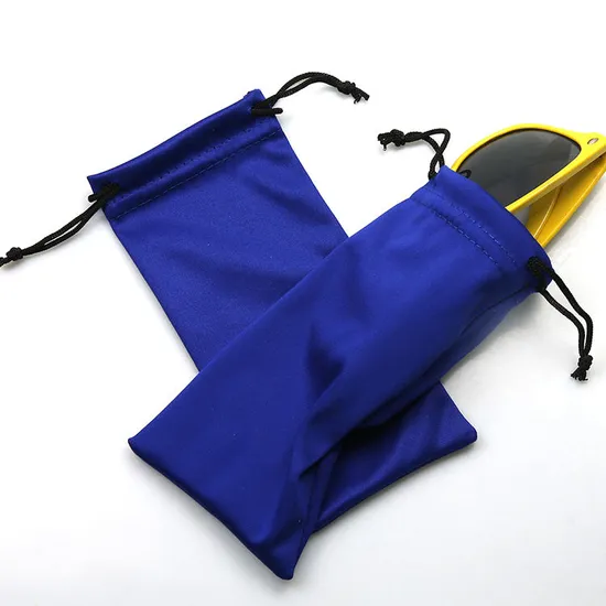 Hot Sale Black Suede Sublimated Sunglasses Pouch Bag Glasses Case