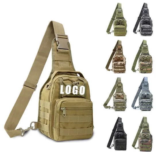 900d Waterproof Molle Hiking Traveling Tactical Chest Bag Shoulder Sling Backpack Bags