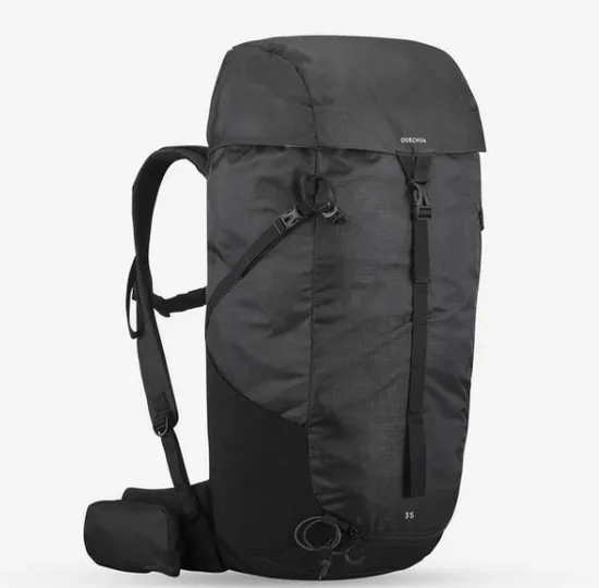 Aircooling Technology Eco-Responsible Waterproof Travelling 35L Mountaineering Camping Hiking Backpack with Side Entry Access Ventilated Back
