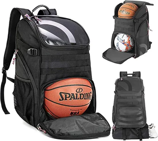 Basketball Backpack 35L Large with Ball Compartment and Shoe Pocket