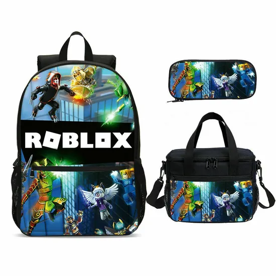Kids Bag School Backpack Set Shoulder Bag Pencil Case Lunch Bag Game Bag