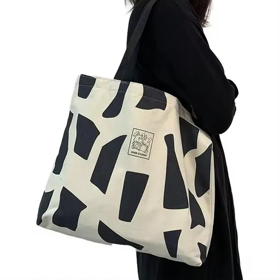 Customized Eco Foldable Extra Large Heavy Big Thick Capacity Casual Cotton Canvas Shopping Tote Bag Oversized Canvas Cotton Bag