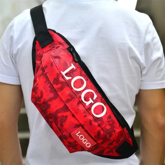 Customzied Waterproof Colorful Lightweight Girl Boy Fanny Pack Bum Belt Chest Crossbody Belly Hiking Cycling Pouch Purses Polyester Nylon Oxford Waist Bag