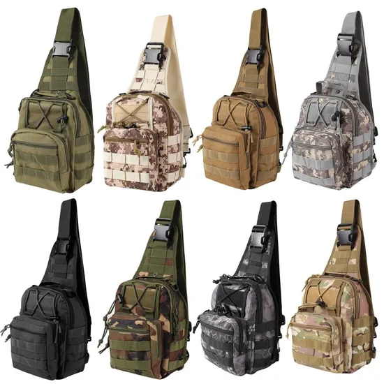 Travel Camouflage Crossbody Tactical Chest Bag Bicycle Mountaineering Shoulder Bag