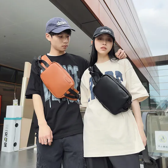 Custom CB2124 Men′s Multi-Functional Fanny Pack Chest Backpack Riding Waist Equipment Crossbody Bag for Men