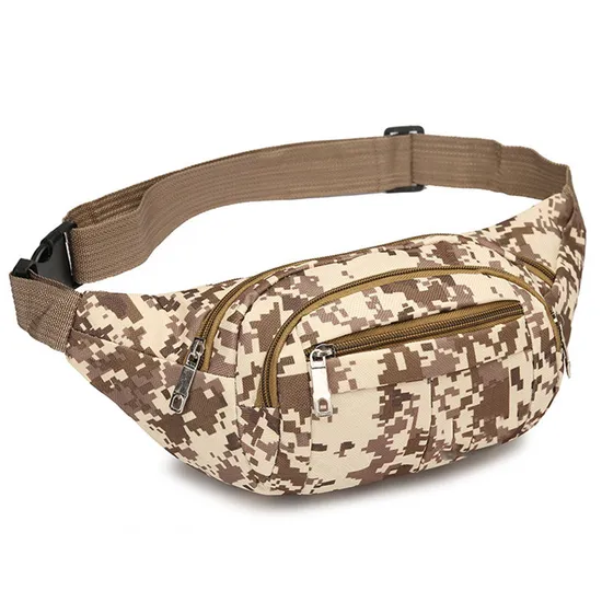 Wholesale Camouflage Tactics Large-Capacity Waist Bag Military Style Cross-Body Bag