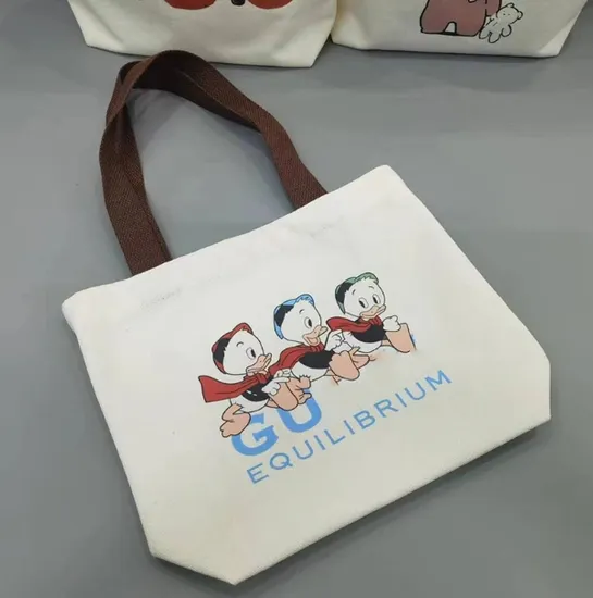 Xianghui Logo Printed on It Children′s Student Canvas Bag Summer Birthday Gift Handbag