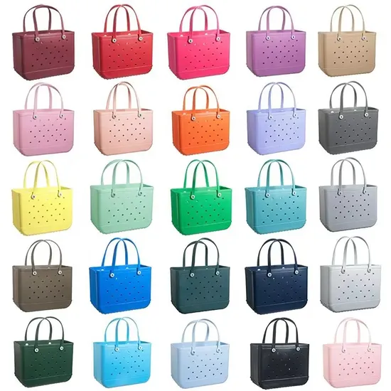 Resuable Eco-Friendly Silicone Beach Bags Waterproof Rubber Beach Silicone Bags