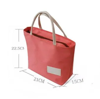 Customized Cotton Canvas Handbag Shopping Bag with Zipper