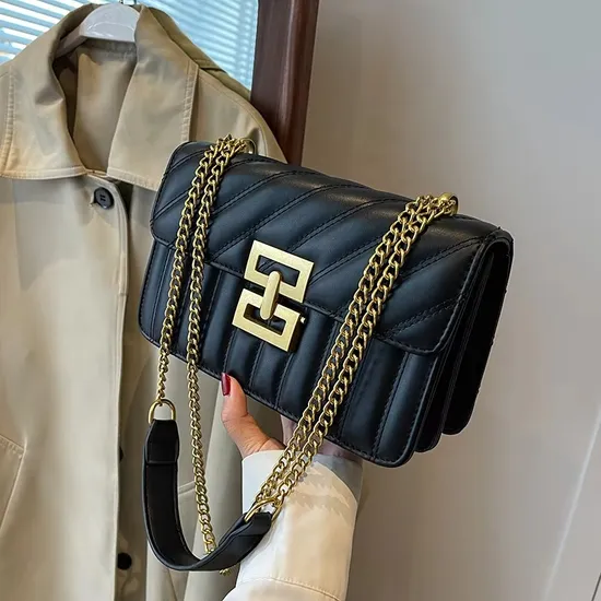 2025 Luxury Fashion Hot Designer Bag Solid PU Leather Bag for Women Key Chain Purse Small Handbag for Women New Style Events and Special Occasions