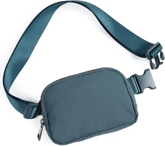 Custom Print Logo Polyester Nylon Waterproof Lightweight Adjustable Strap Waist Travel Bag