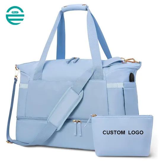 Women Gym Bag Sports Travel Duffel Bag Dry Wet Separation Ladies Bag