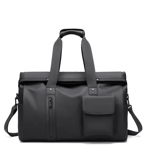 Stylish Travel Bag for Men with Simple Design, Dry and Wet Separation Handbag