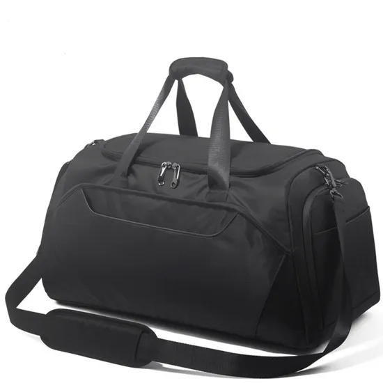 Custom Mens Travel Shoulder Bag Large Business Waterproof Duffle Bag with Shoe Compartment