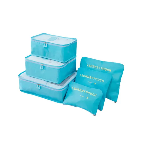 Oxford Cloth Travel Clothes Storage Bag Travel Supplies Set Six-Piece Storage Bag