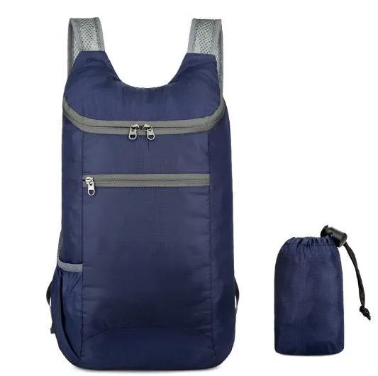 Promotion Cheap Outdoor Polyester Waterproof Foldable Sports Travel Backpack Bag
